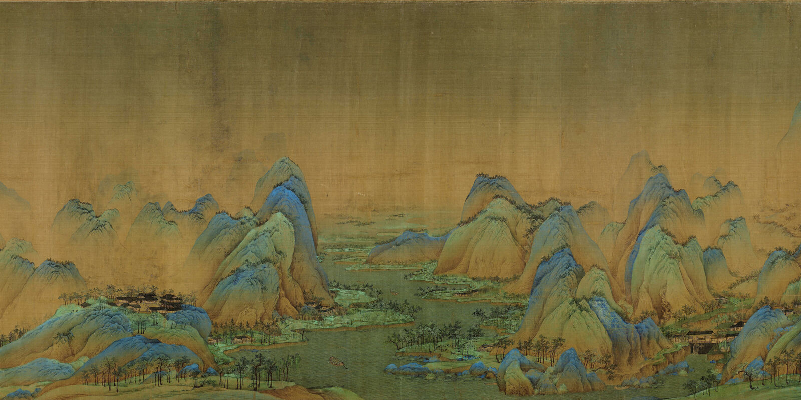 Wang Ximeng, A Thousand Li of Rivers and Mountains, 1113